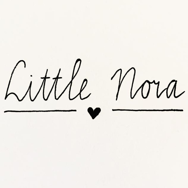 Little Nora logo white